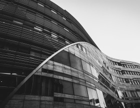 Stock Image: beautiful modern architecture blacknwhite