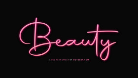 Stock Image: beauty psd text effect