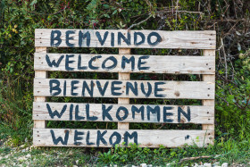 Stock Image: Bemvindo, Welcome, Bienvenue, willkommen, welkom - in several languages