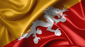 Stock Image: bhutan flag