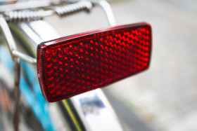 Stock Image: bicycle rear reflector