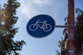 Stock Image: bicycle sign