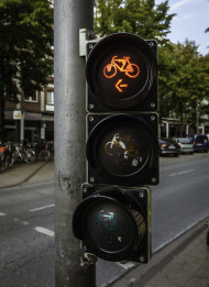 Stock Image: bicycle traffic lights