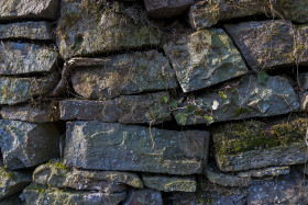 Stock Image: big old stone wall texture
