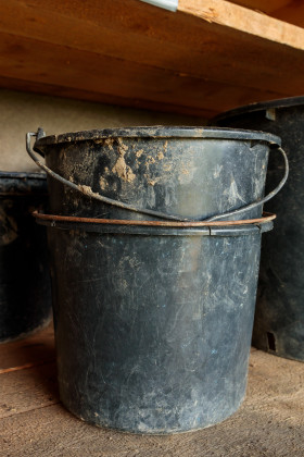 Stock Image: Black buckets