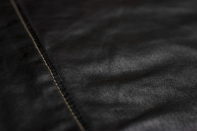 Stock Image: black leather