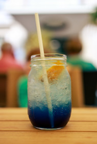 Stock Image: Blue Lagoon cocktail