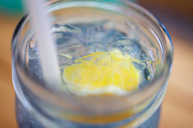 Stock Image: Blue Lagoon cocktail