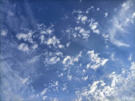 Stock Image: blue sky with clouds for sky replacement