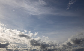 Stock Image: Blue Sky With Clouds Sky Replacement