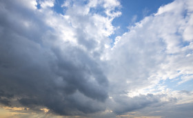 Stock Image: Blue Sky With Clouds Sky Replacement