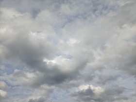 Stock Image: Blue sky with white clouds