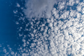 Stock Image: Blue Sky with white clouds for Sky Replacement