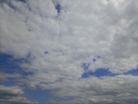 Stock Image: Blue Sky with white Clouds for Sky Replacement