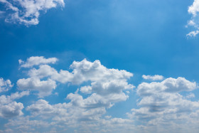 Stock Image: Blue summer sky with beautiful clouds