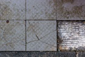 Stock Image: Broken walkway texture