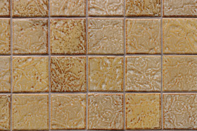 Stock Image: Brown Tiled wall texture