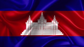 Stock Image: cambodian flag