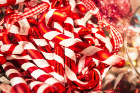 Stock Image: candy canes for christmas