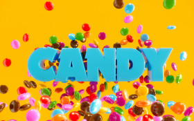Stock Image: candy colorful chocolate lentils