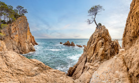 Stock Image: Canyet de Mar Balearic Sea Landscape