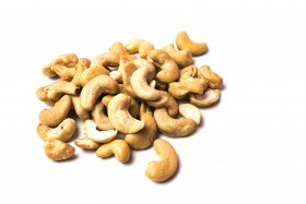 Stock Image: cashew nuts isolated on white background
