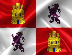 Stock Image: castile and leon flag