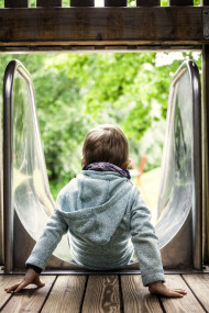 Stock Image: child wants to slip