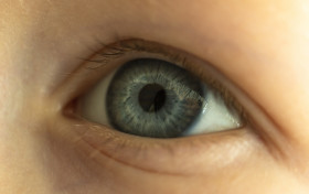 Stock Image: childrens eye close up