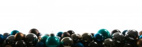 Stock Image: chistmas balls on white background