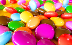 Stock Image: chocolate buttons colorful
