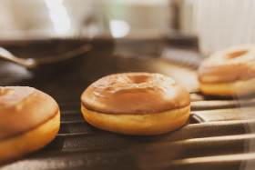 Stock Image: chocolate donut