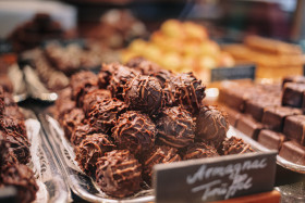Stock Image: chocolates  truffles