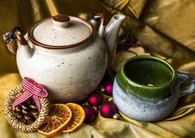 Stock Image: christmas tea