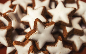 Stock Image: cinnamon biscuit stars