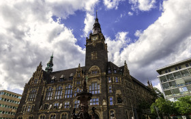 Stock Image: city hall in wuppertal elberfeld