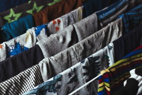 Stock Image: clothes line