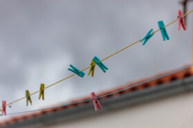 Stock Image: Clothesline