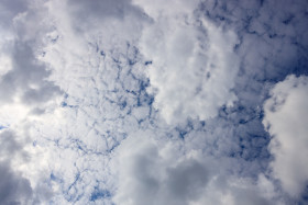 Stock Image: Clouds on blue sky