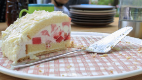 Stock Image: Coconut cream cake