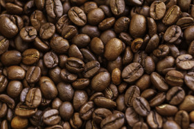 Stock Image: Coffee beans background