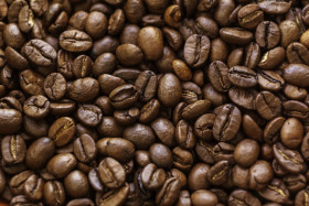 Stock Image: Coffee beans background