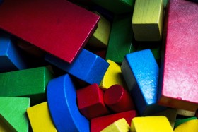 Stock Image: colorful toy blocks