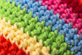 Stock Image: colorful woven fabric