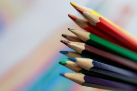 Stock Image: Coloured pencils