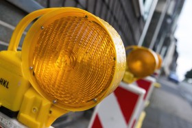 Stock Image: construction barrier