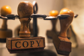 Stock Image: copy stamp