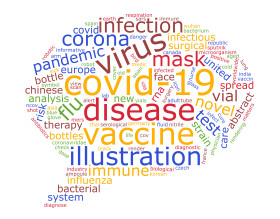 Stock Image: corona covid-19 vaccination tag bubble