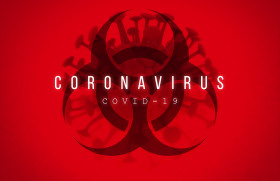 Stock Image: corona virus biohazard