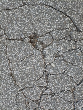 Stock Image: Cracked Street Texture